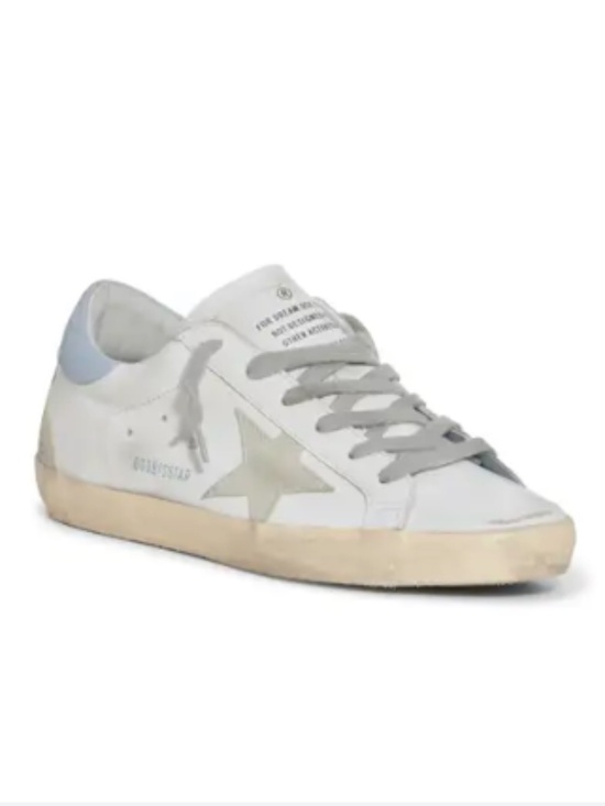 Golden Goose Shoes - Women's Golden Goose Super Star in White and Ice Blue